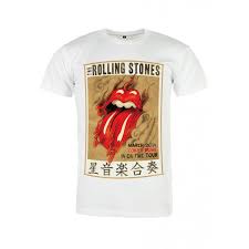 t shirt rolling stones lips on fire