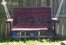 Build Install One Pallet Swing Bench