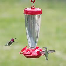 Top Fill Plastic Hummingbird Feeder