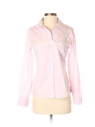 Details About Banana Republic Women Pink Long Sleeve Button Down Shirt 4 Petite