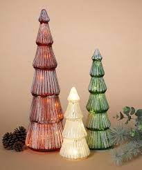 Mercury Glass Holiday Light Up Tree