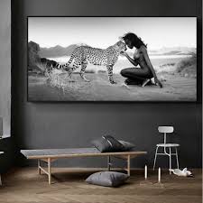 Black White Natural Landscape Leopard