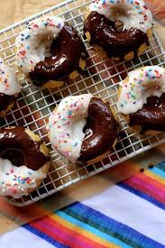 black and white baked doughnuts joy
