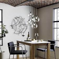 Luxenhome Silver And Gray Abstract Round Metal Wall Decor