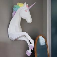 Make A 3d Paper Unicorn With A Template