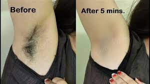 shave remove underarms hair