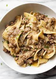 easy beef and noodles salt lavender