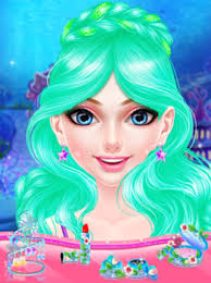 mermaid princess fashion doll makeup