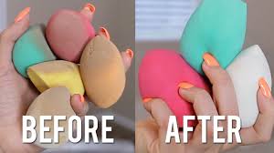 how to clean a makeup sponge or