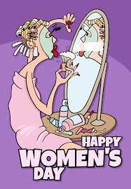 women s day design with cartoon woman