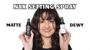 nyx makeup setting spray review matte
