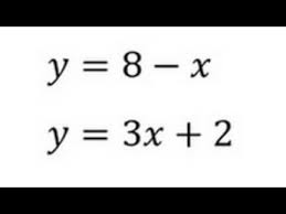 Simultaneous Equations Quadratic And