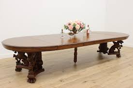 victorian antique oak 5 dining table