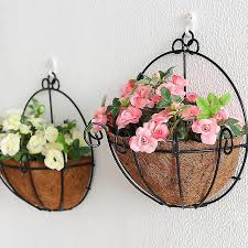 Half Round Planter Basket Wall Hanging