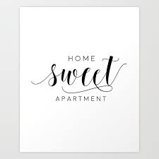 Printable Art Home Sweet Apartment Home