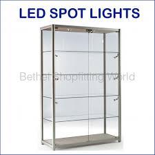 led glass display showcases cabinet 1200mm