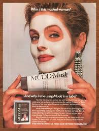 1987 mudd mask vine print ad poster