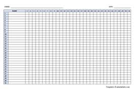 attendance sheet template calendarlabs