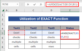 if multiple cells are equal in excel