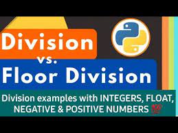 floor division in python explained with