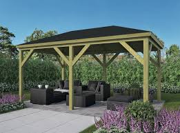 Our pine pergola is one of our most popular pergolas. Grande Open Wooden Gazebo 2 9x4 9m
