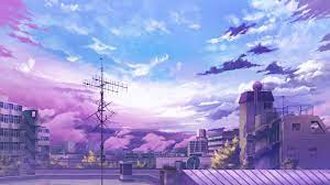 Purple Anime Scenery Wallpapers - Top ...