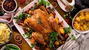 juicy roast turkey christmas dinner