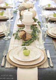 ideas for setting a neutral fall table