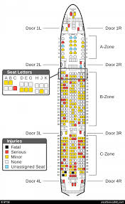Seat Map Boeing 777 28eer Hl7742 Aviation Safety Network