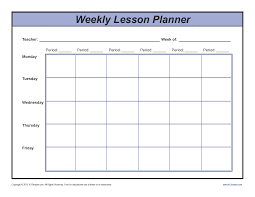 Lesson Plan Template Free Download Weekly Pre Pdf Word