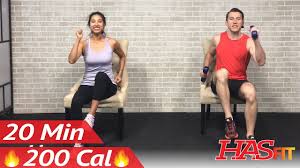 20 min chair exercises sitting down workout seated exercise for seniors elderly everyone else you