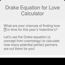 Drake Equation For Love Calculator