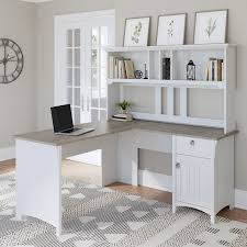 Stylish room vintage desk home small home office decor wooden computer desks desk wood credenza room design. Bush Furniture Salinas 60w L Shaped Desk With Hutch Walmart Com Walmart Com