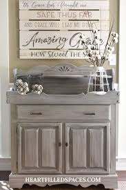 refinished dry sink with chalk paint