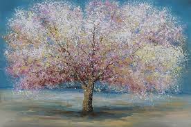 Cherry Blossom Canvas Framed Hand