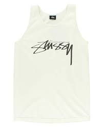 Stussy Smooth Stock Pig Dyed Tank Mens Natural Small