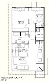 800 Sf Unit Floor Plan Small House