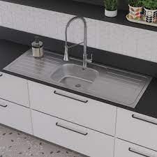 pyramis single bowl double drainer sink