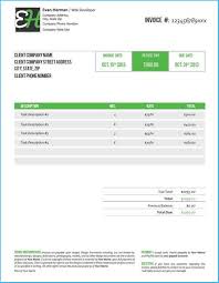 Breathtaking Web Design Invoice Template Excel Which You