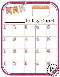 Potty Chart Printable Just Modified This For Morgan