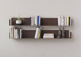 Buy Wall Bookshelf Rust Color 60 X 15