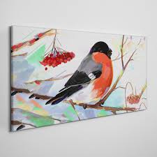 Abstraction Rowan Bird Canvas Wall Art