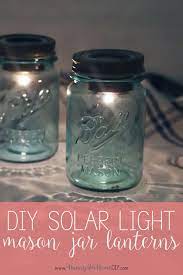 Diy Solar Light Mason Jar Lanterns