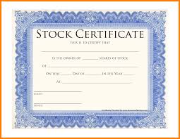 9 Free Stock Certificate Template Word Marlows Jewellers