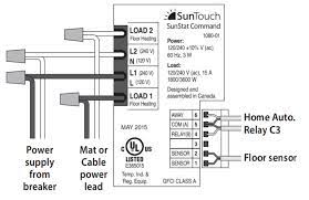 suntouch 500850 thermostat for wire