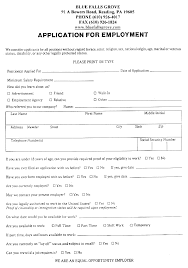 General Employment Application Form Free Download Hola Klonec Co
