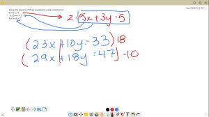 Solve The System Of Three Equations
