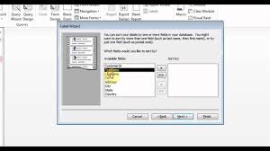 Create Labels In Microsoft Access Youtube
