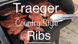 country style ribs on a traeger