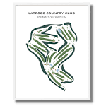 Latrobe Country Club PA Golf Course Map Home Decor Golfer - Etsy